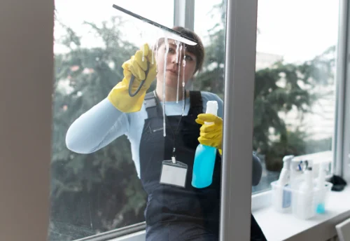 Nettoyage de vitres intérieures et extérieures à la Freissinouse
